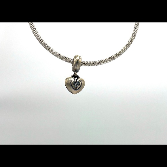 Pandora You & Me Heart Dangle Charm (retired) - Picture 5 of 5